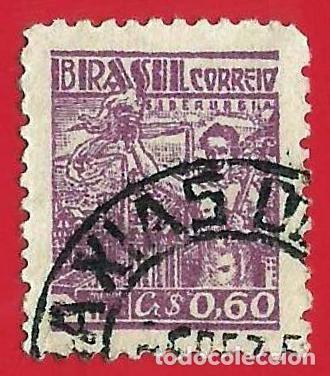 Sellos: BRASIL. 1946. SIDERURGIA - Foto 1