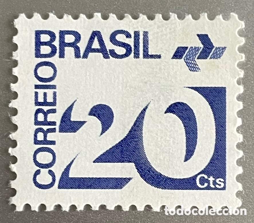 Sellos: Brasil. Cifras. 1972 - Foto 1