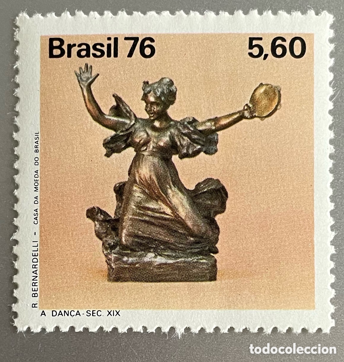 Sellos: Brasil. Esculturas. 1976 - Foto 1