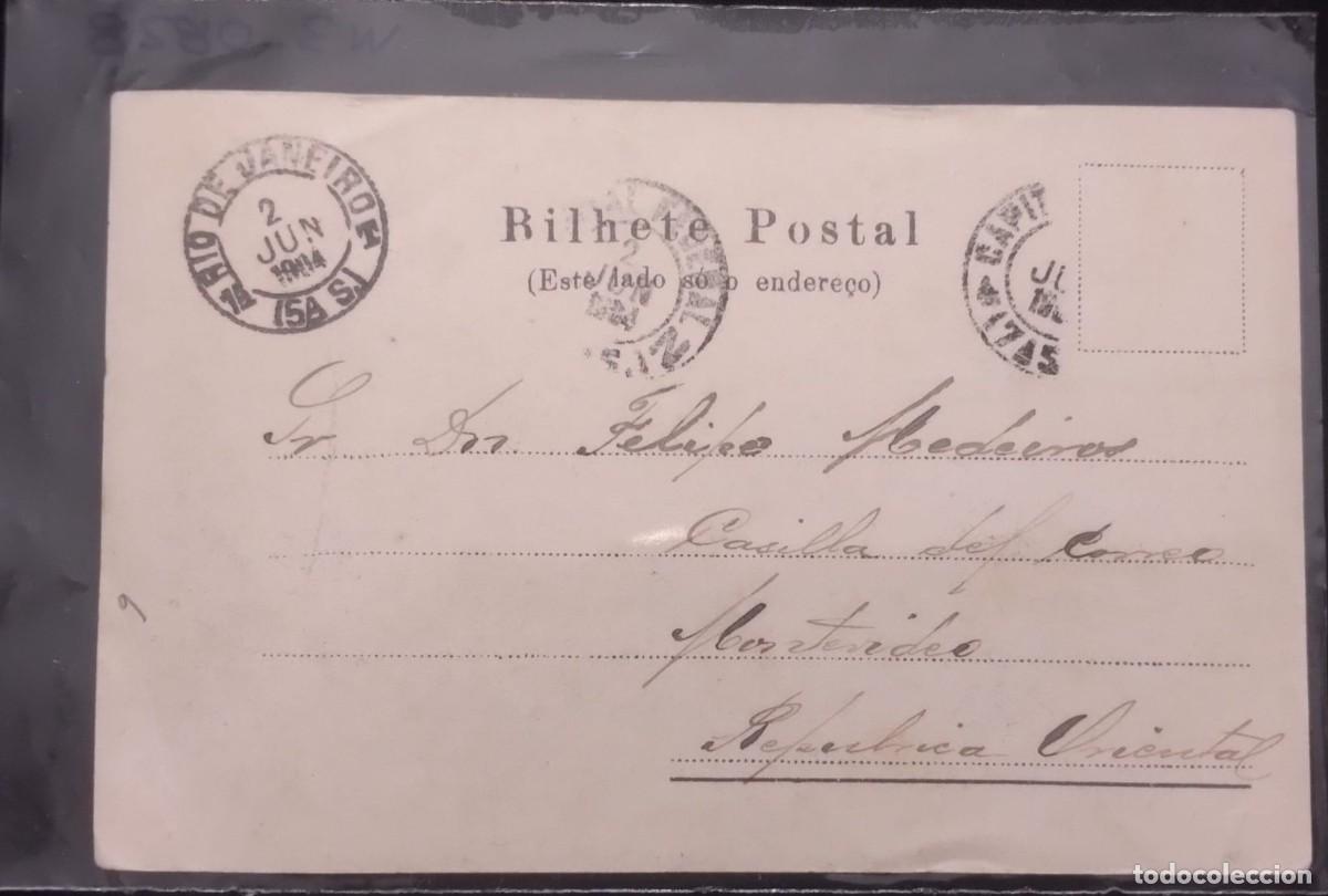 Sellos: D)1914, BRAZIL, POSTAL TICKET, XF - Foto 1