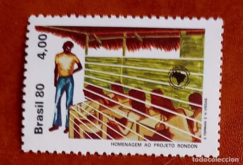 Sellos: Brasil 1980- Projeto Rondom - Foto 1
