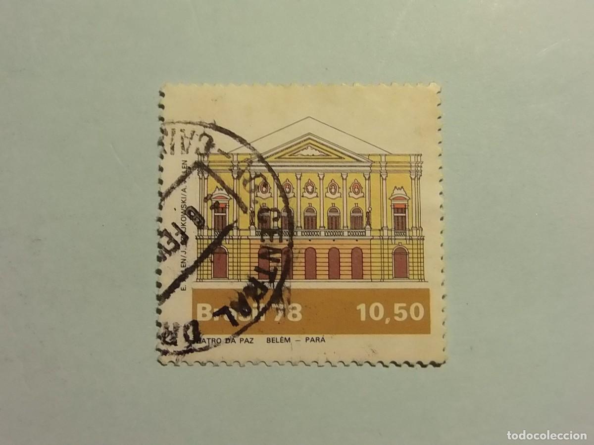 Sellos: BRASIL 1978 - TEATRO DE LA PAZ, BEL&Eacute;M. - Foto 1