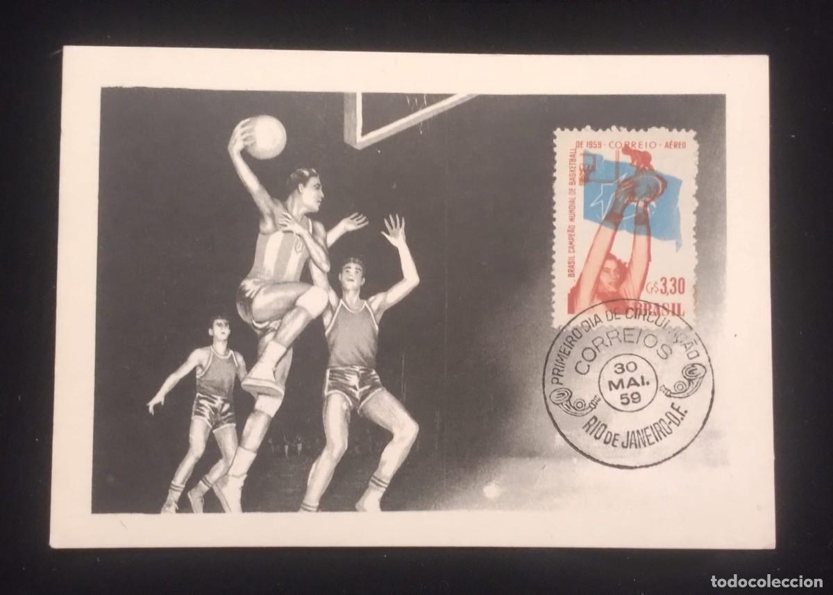 Briefmarken: O) 1959 BRAZIL, BRAZIL&acute;S VICTORY IN THE WORLD BASKETBALL CHAMPIONSHIPS 1959, BASKETBALL PLAYER -