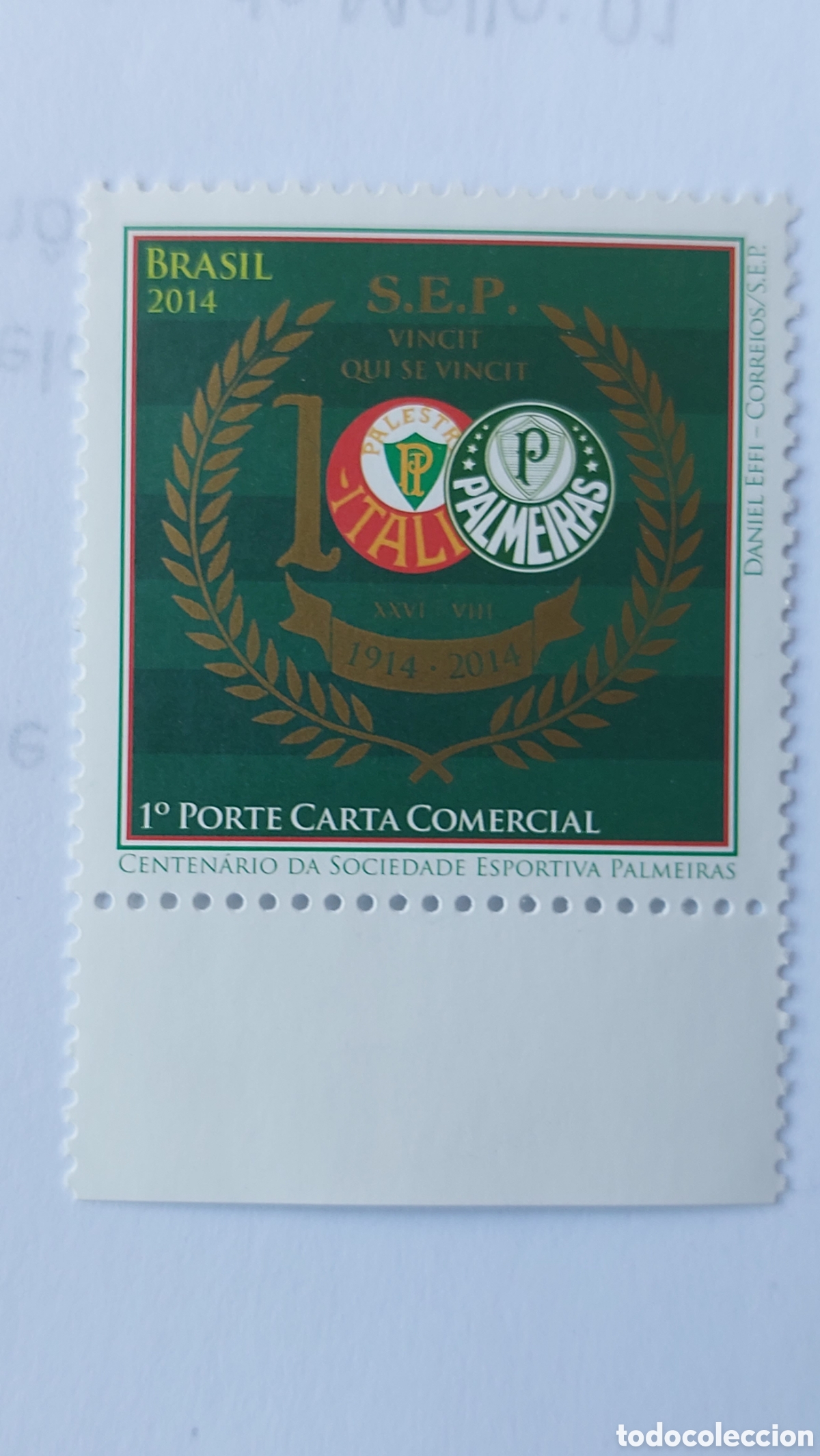 Sellos: 2014 Brasil nuevo Palmeiras - Foto 2