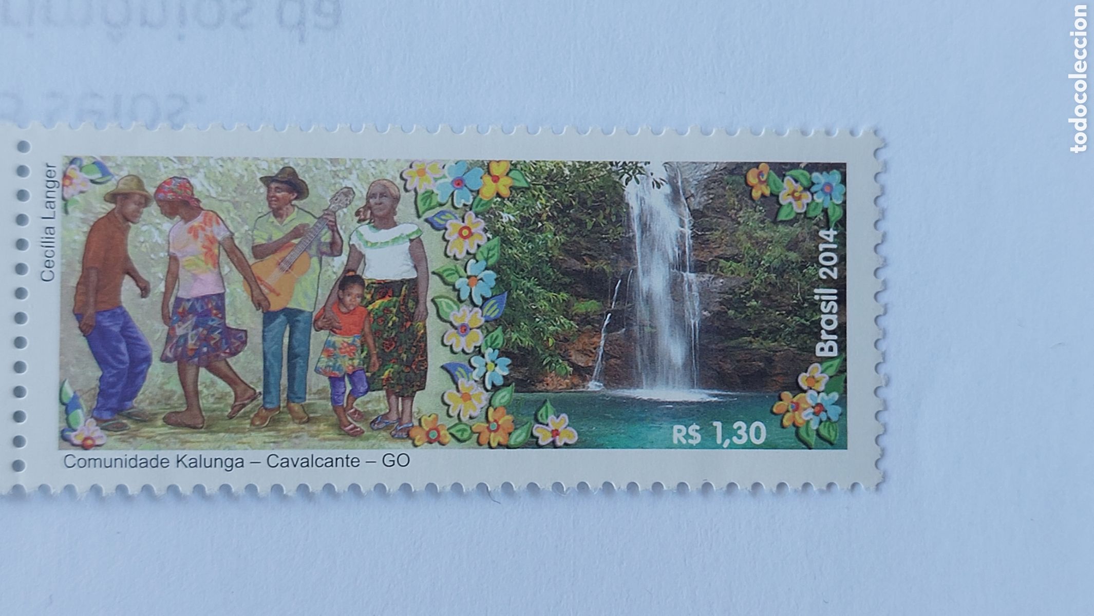 Sellos: 2014 Brasil nuevo Comunidad Kalunga - Foto 2