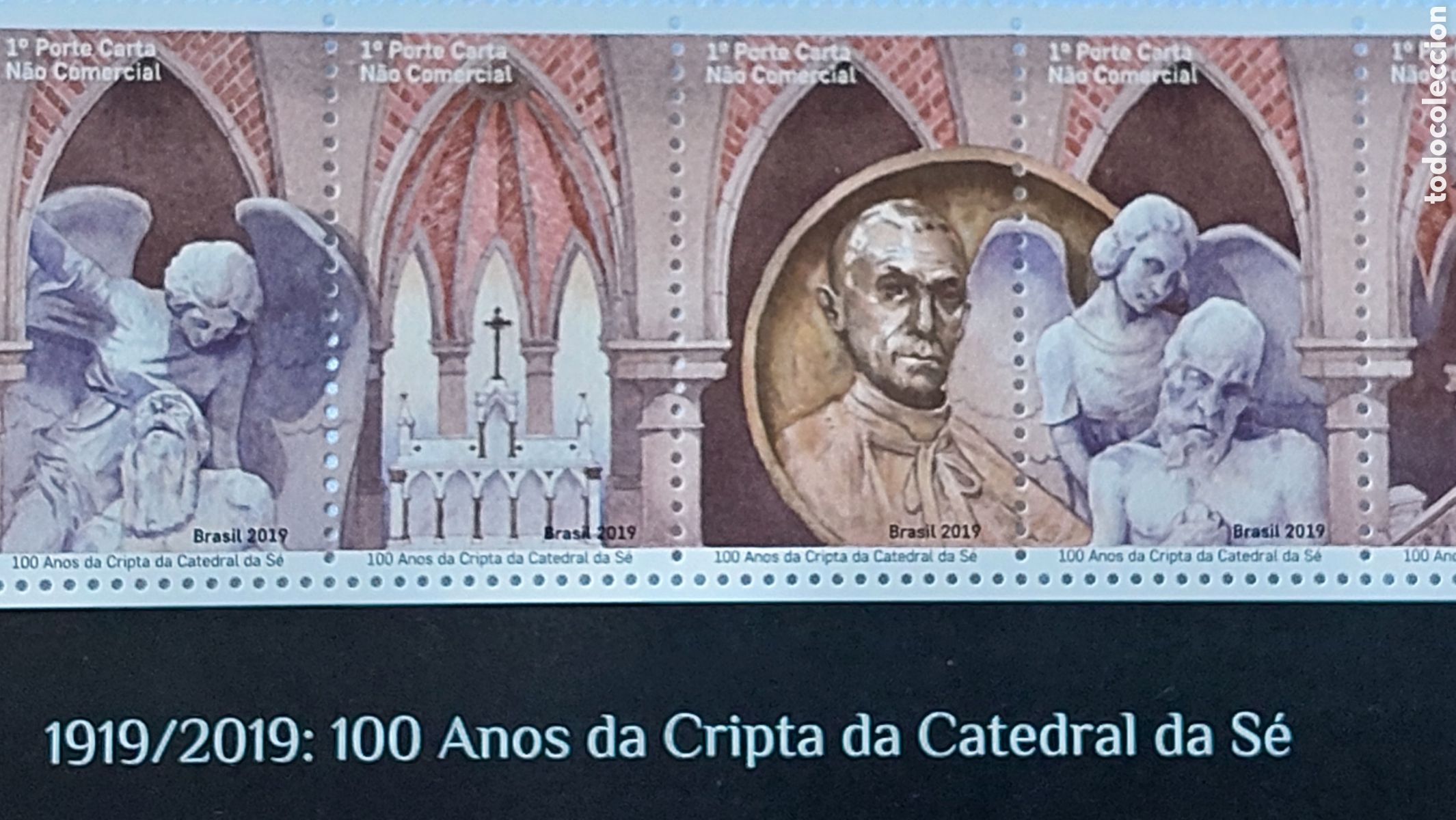 Sellos: 2019 Brasil nuevo Cripta da Catedral da Z&eacute; - Foto 2