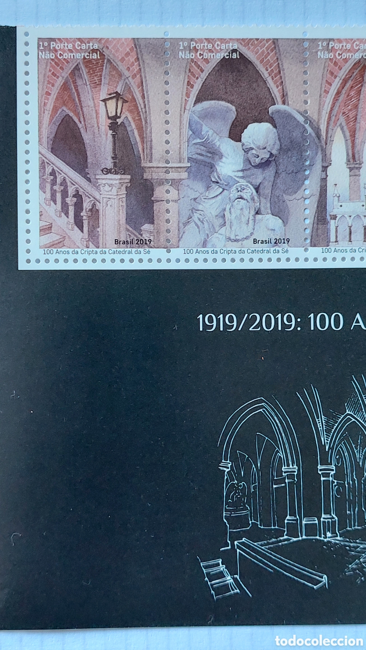 Sellos: 2019 Brasil nuevo Cripta da Catedral da Z&eacute; - Foto 3