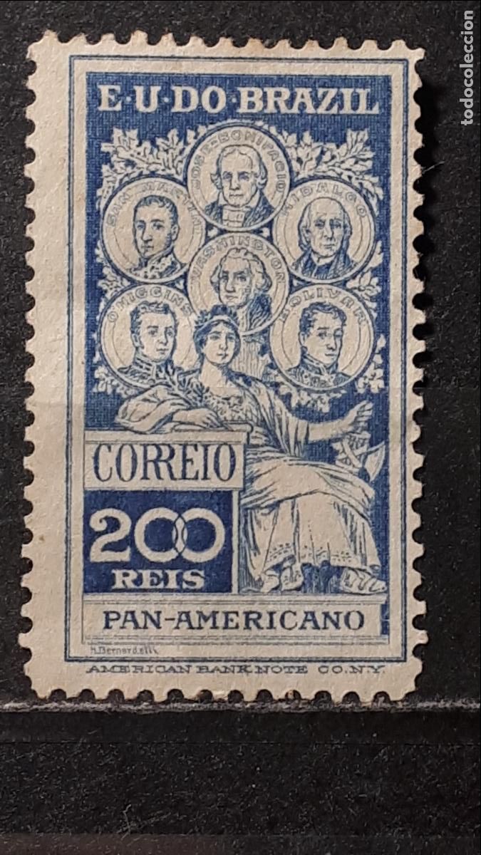 Sellos: BRASIL */(*). A&Ntilde;O 1909. YVERT 144 - Foto 1