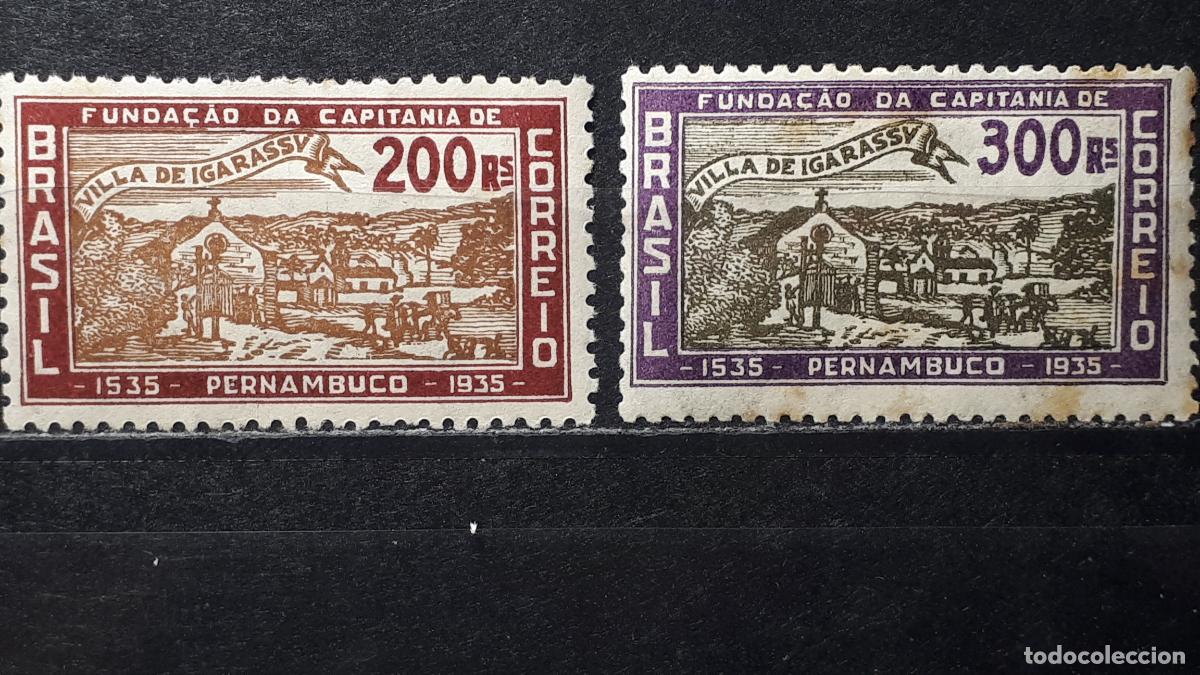 Sellos: BRASIL *. A&Ntilde;O 1935 YVERT 286/7 - Foto 1