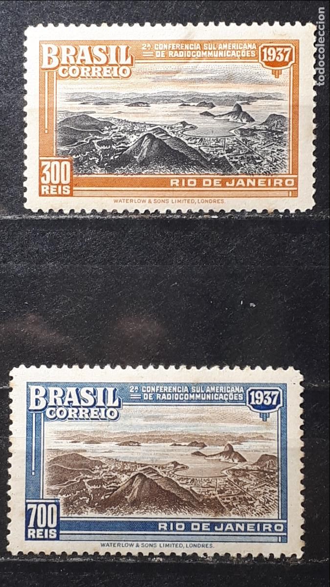 Sellos: BRASIL *. A&Ntilde;O 1936, YVERT 331/2 - Foto 1