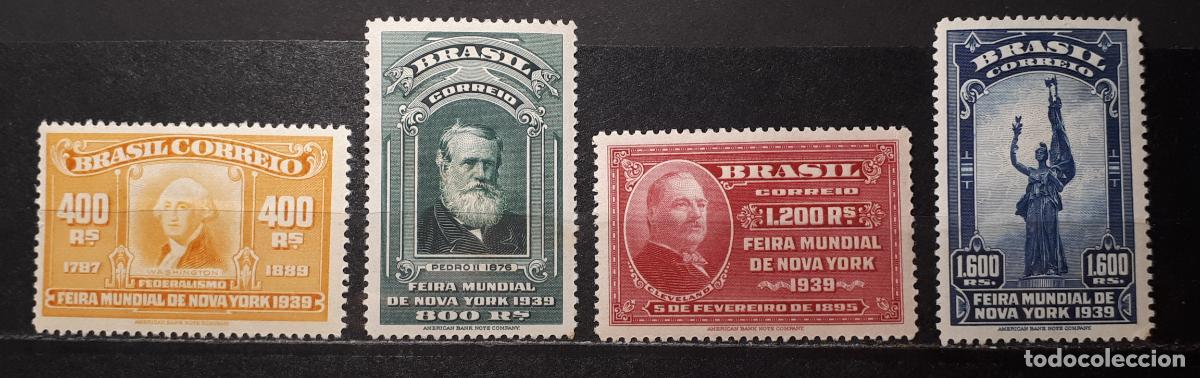 Sellos: BRASIL *. A&Ntilde;O 1939. YVERT 352/4 - Foto 1