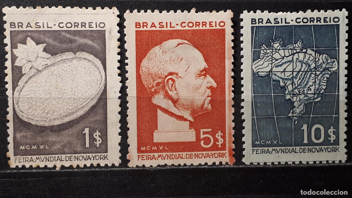 Sellos: BRASIL */(*). A&Ntilde;O 1940. YVERT 374/6 - Foto 1