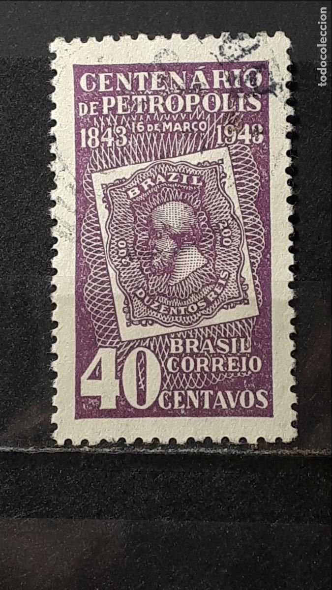 Sellos: BRASIL &deg;. A&Ntilde;O 1946. YVERT 406 - Foto 1