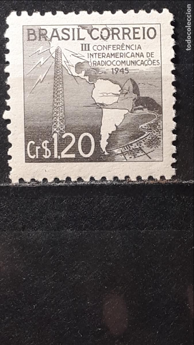 Sellos: BRASIL *. A&Ntilde;O 1945. YVERT 437 - Foto 1