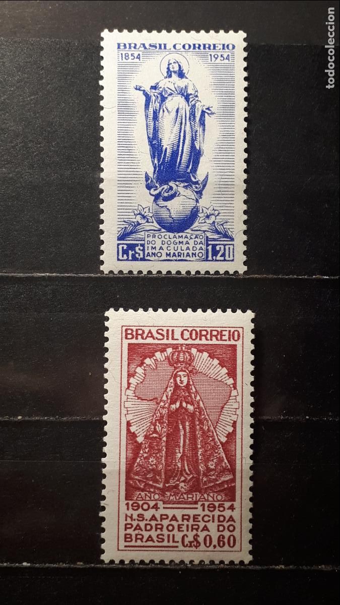 Sellos: BRASIL **. A&Ntilde;O 1954. YVERT. 586/7 - Foto 1