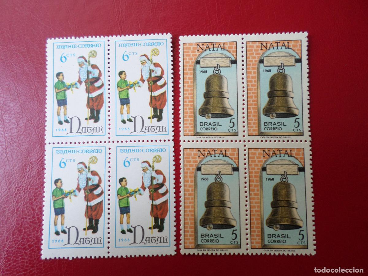 Sellos: brasil, 1968, navidad, Yvert 883/84 - Foto 1