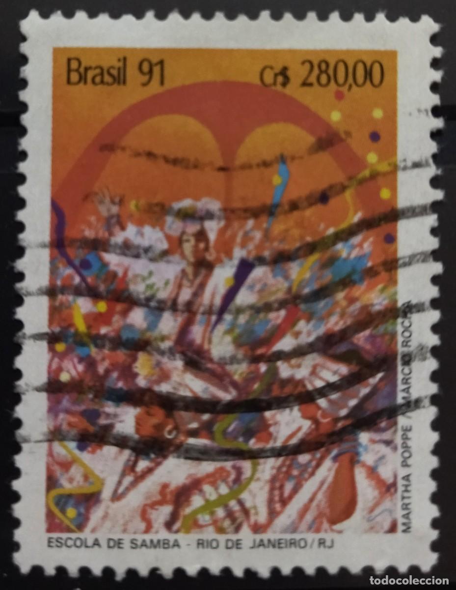 Sellos: BRASIL 1991 Carnaval. USADO. - Foto 1