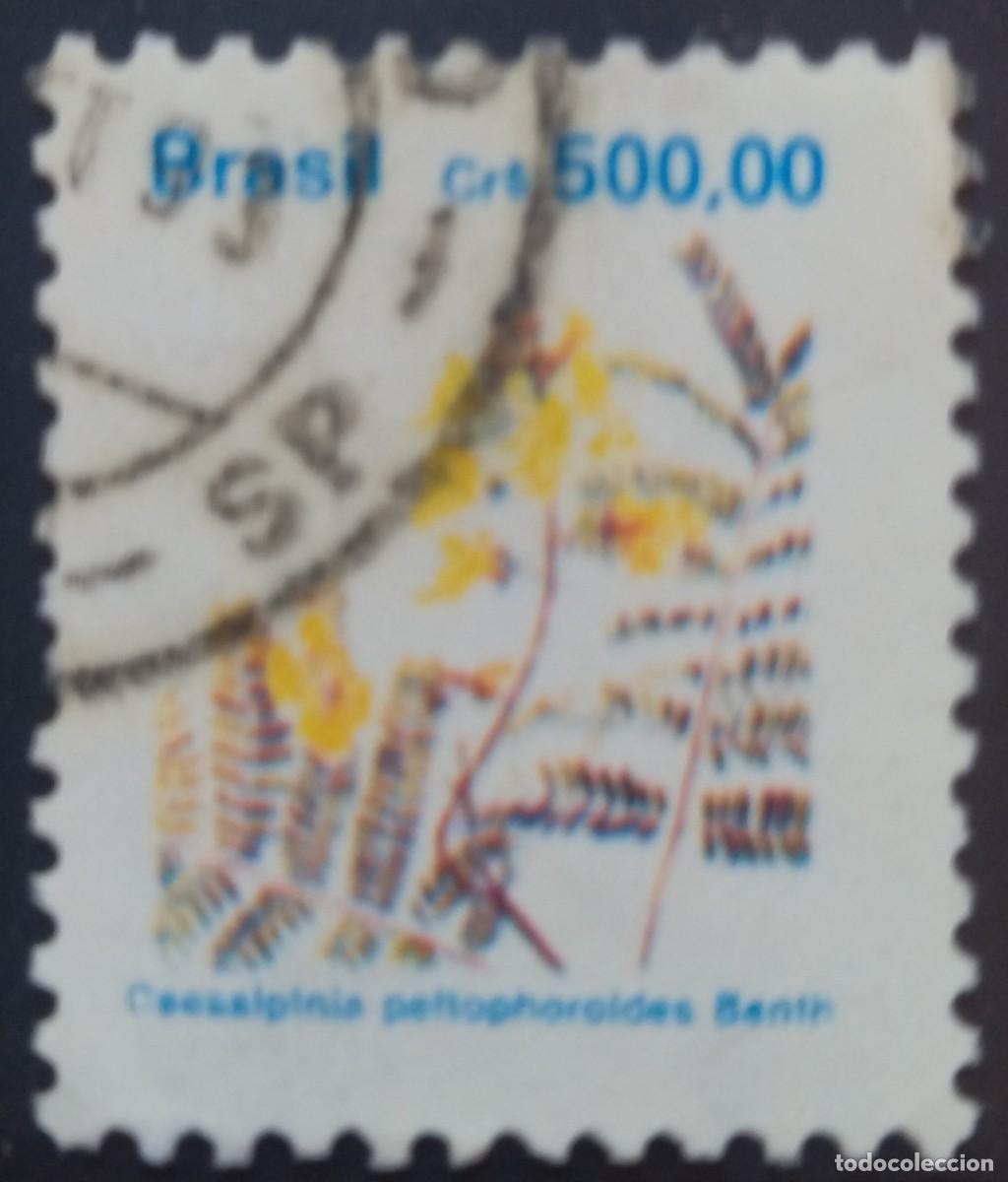 Sellos: BRASIL 1991 Flores. USADO. - Foto 1