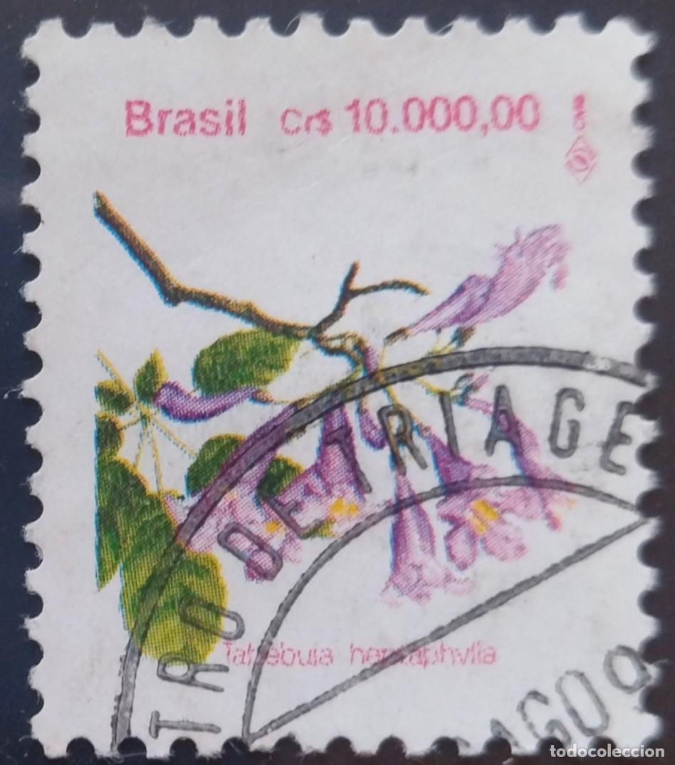 Sellos: BRASIL 1992 Flores. USADO. - Foto 1