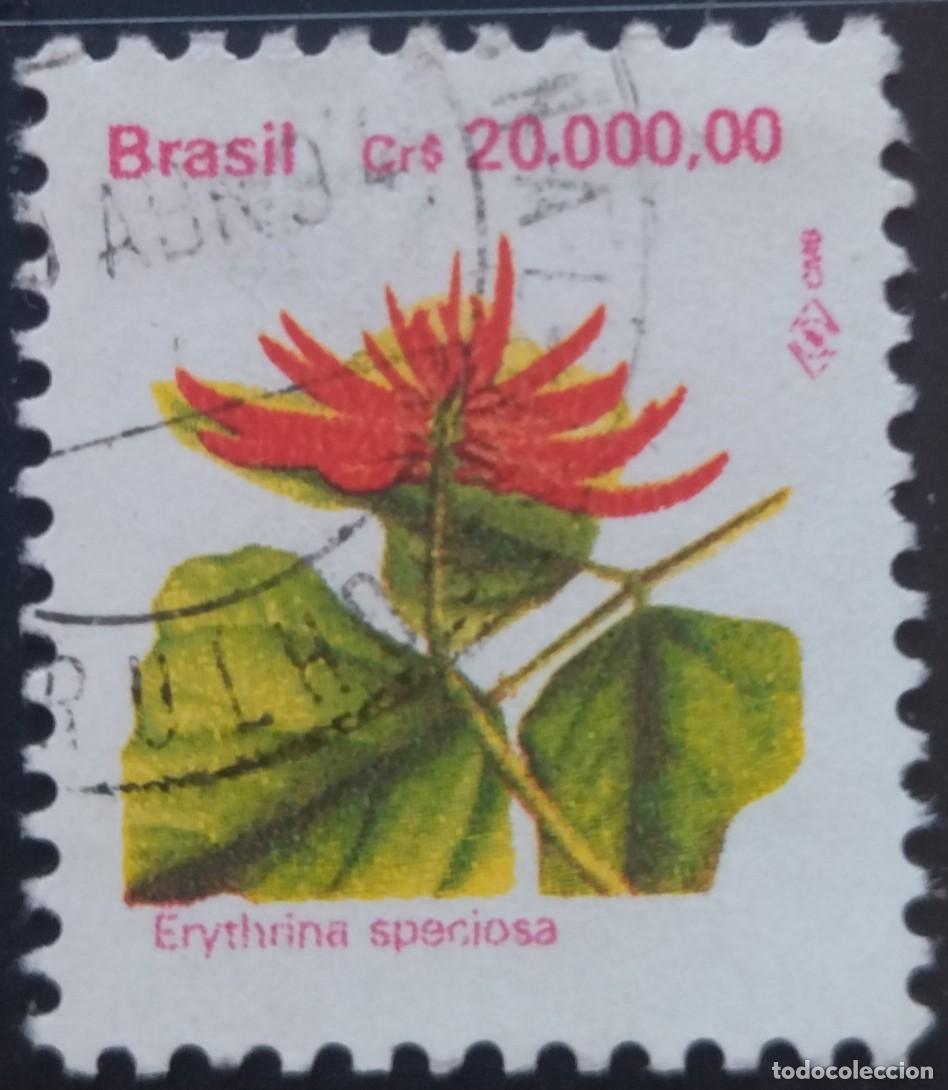 Sellos: BRASIL 1993 Flores. USADO. - Foto 1