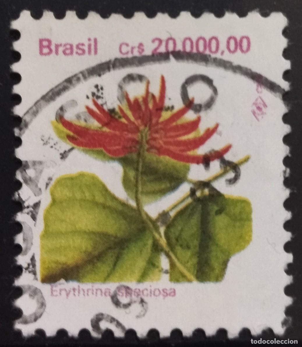 Sellos: BRASIL 1993 Flores. USADO. - Foto 1