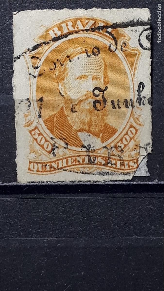Sellos: BRASIL. A&Ntilde;O 1876. &deg;. YVERT 36 - Foto 1