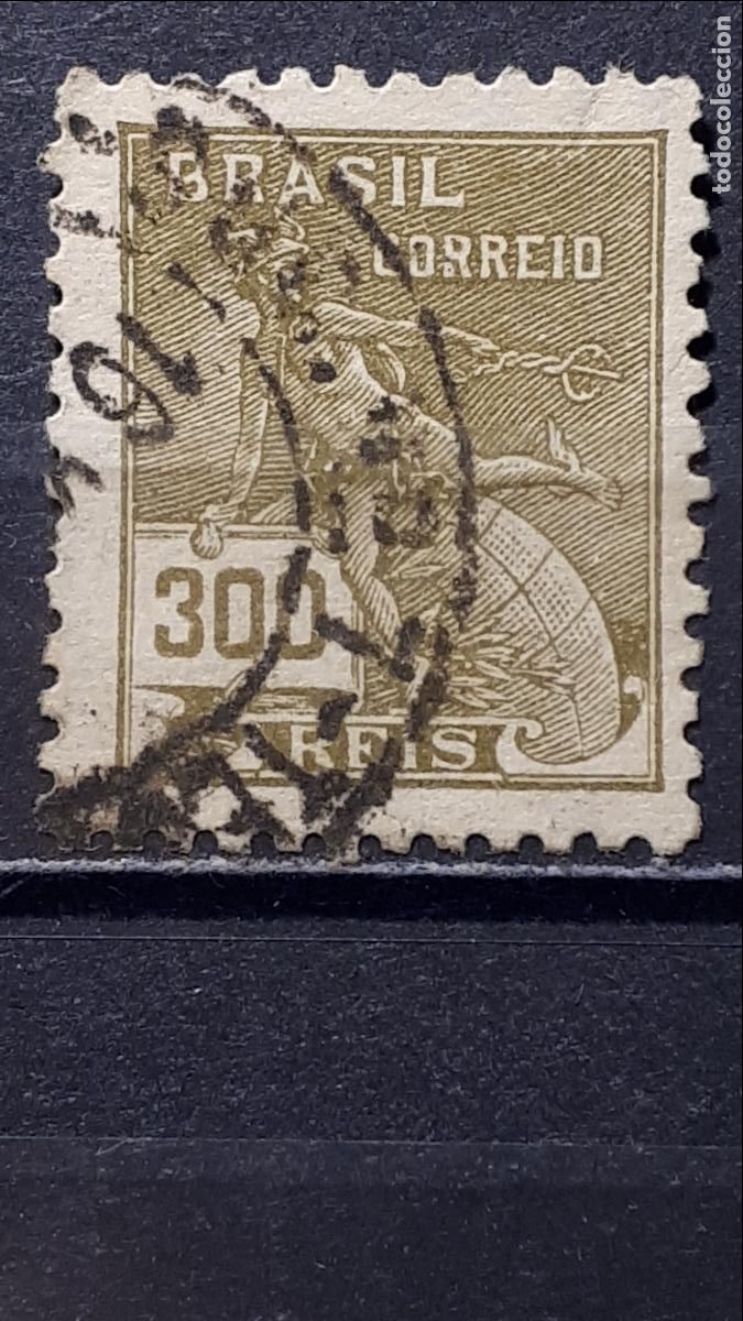 Sellos: BRASIL. A&Ntilde;O 1920. &deg;. YVERT , 175b, tipo b - Foto 1