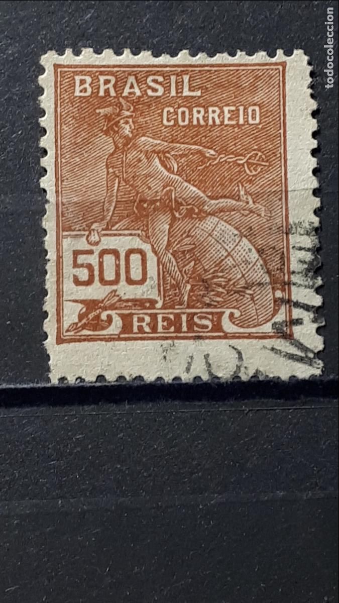 Sellos: BRASIL. A&Ntilde;O 1920. &deg;. YVERT 177A - Foto 1