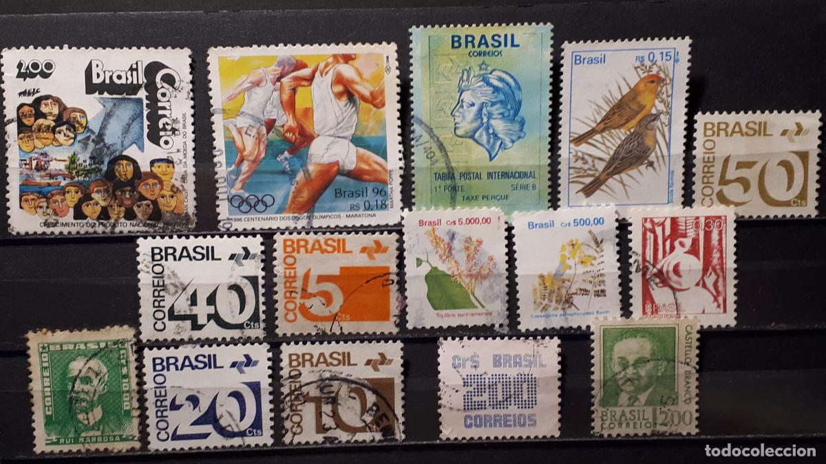 Sellos: BRASIL. &deg;. LOTE DE 14 SELLOS A CATALOGAR - Foto 1