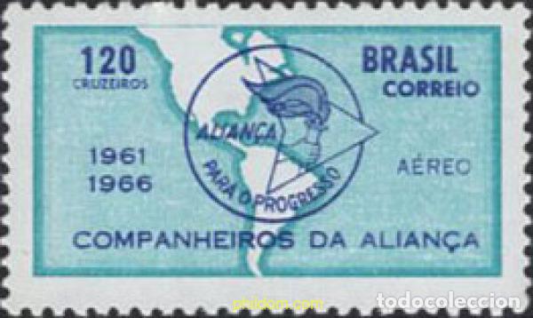 Sellos: 160120 MNH BRASIL 1966 ALIANZA PARA EL PROGRESO - Foto 1