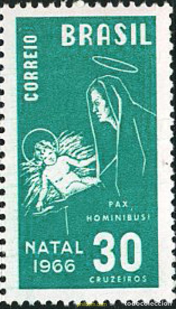 Sellos: 170575 MNH BRASIL 1966 NOEL - Foto 1