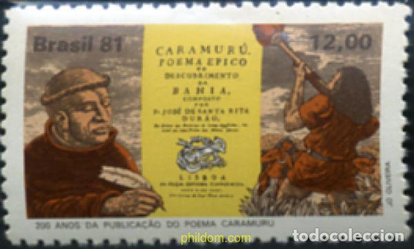 Sellos: 294012 MNH BRASIL 1981 DIA DEL LIBRO - Foto 1