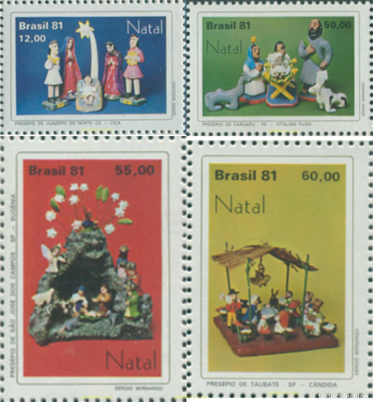 Sellos: 294013 MNH BRASIL 1981 NAVIDAD - Foto 1