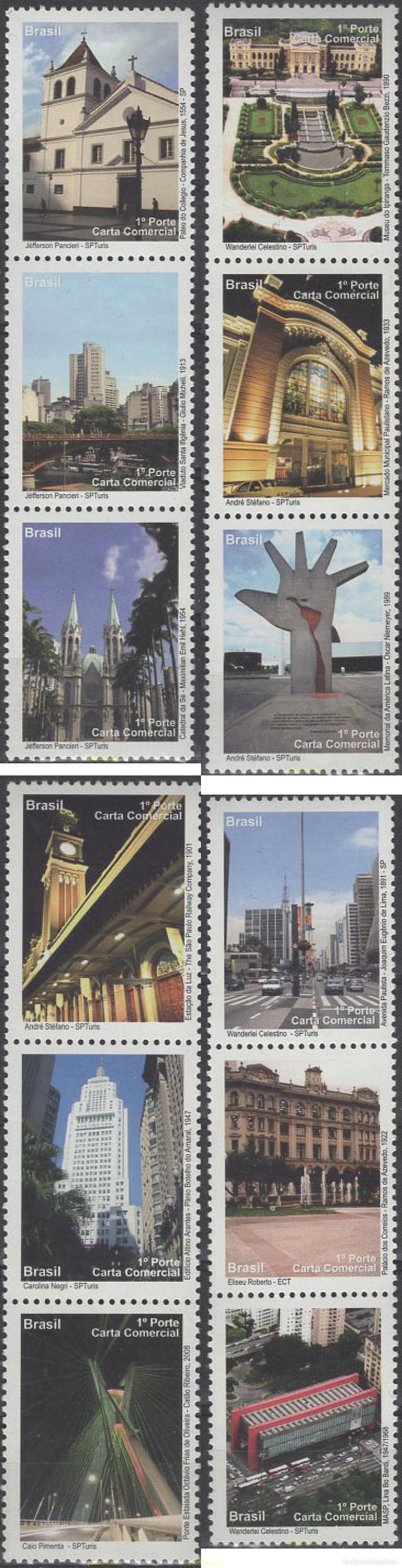 Sellos: 636923 MNH BRASIL 2009 EDIFICIOS Y MONUMENTOS DE SAO PAULO - Foto 1