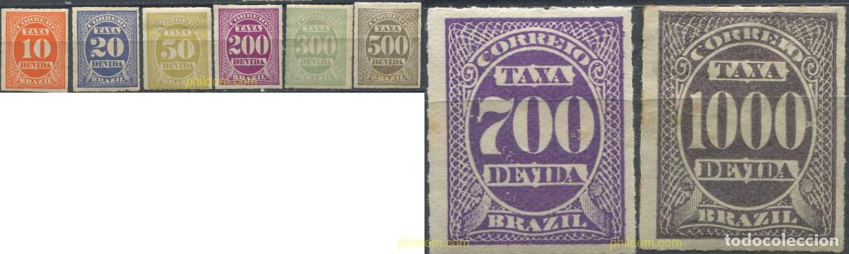 Sellos: 675813 HINGED BRASIL 1890 SELLOS DE TASA - Foto 1