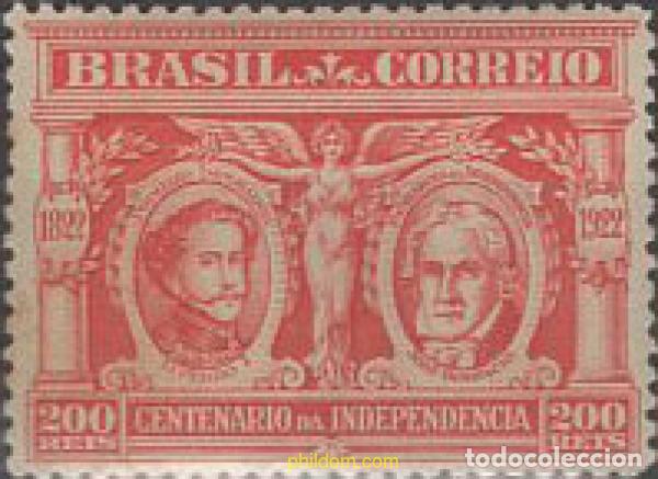 Sellos: 674494 HINGED BRASIL 1922 CENTENARIO DE LA INDEPENDENCIA - Foto 1