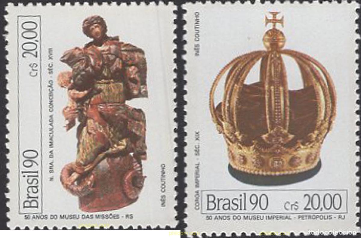 Sellos: 662935 MNH BRASIL 1990 MUSEOS - Foto 1