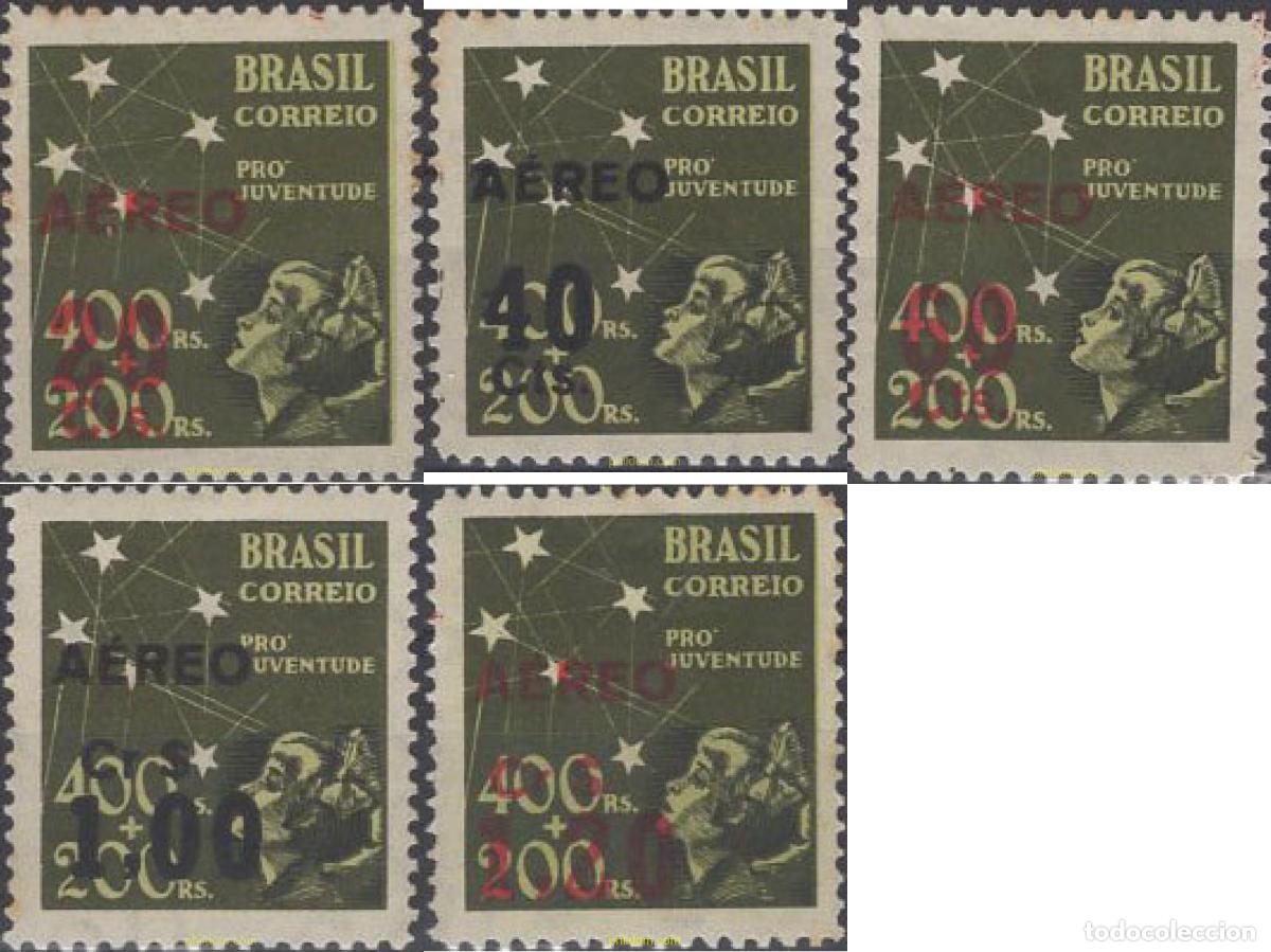 Sellos: 675540 HINGED BRASIL 1944 NAVIDAD - Foto 1
