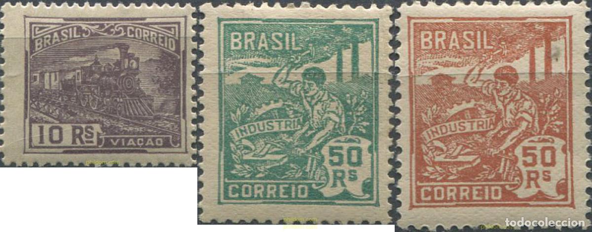 Sellos: 674451 HINGED BRASIL 1920 ALEGORIAS - Foto 1
