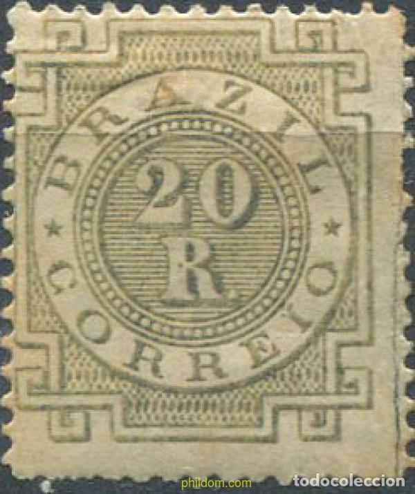 Sellos: 674055 HINGED BRASIL 1884 BASICA - Foto 1