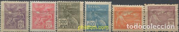 Sellos: 674464 HINGED BRASIL 1920 ALEGORIAS - Foto 1