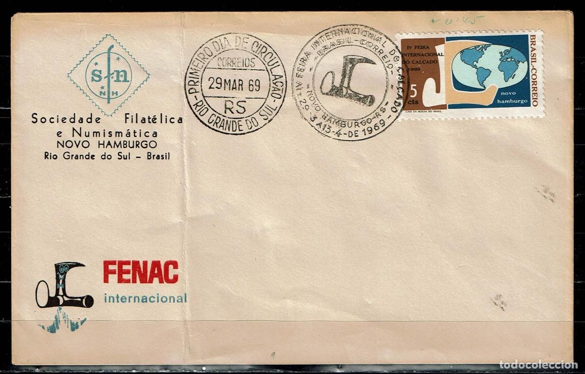 Sellos: BRASIL: SPD FENAC INTERNACIONAL 1969 - Foto 1