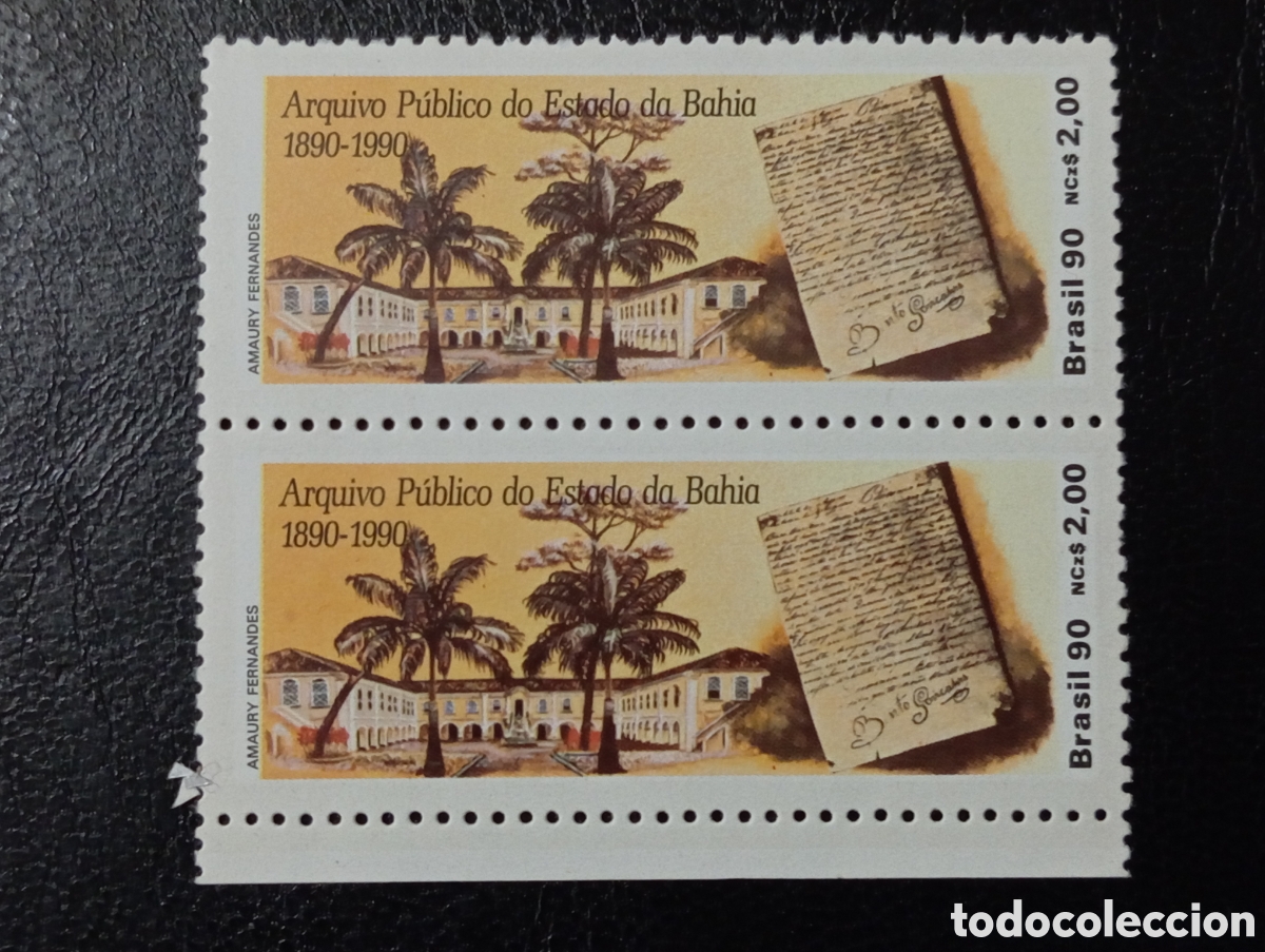 Sellos: Bloque Brasil 1990 (Mi-2339) MNH** - Foto 1