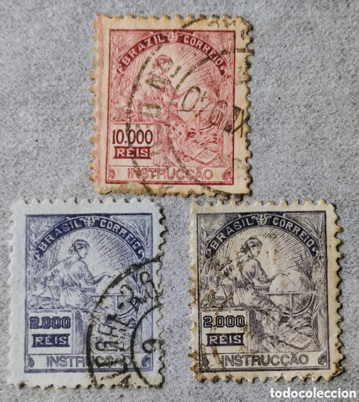 Sellos: Brasil. 1916. Yvert 208-210 - Foto 1