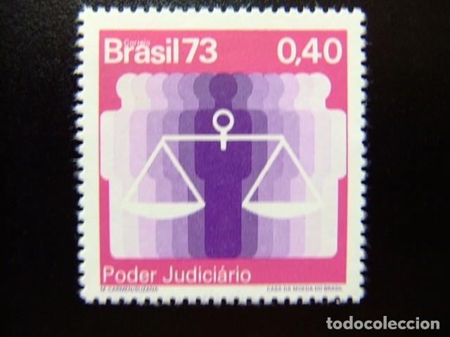 Sellos: 92 BRASIL BR&Eacute;SIL 1973 / PODER JUDICIAL / YVERT 1075 MNH - Foto 1