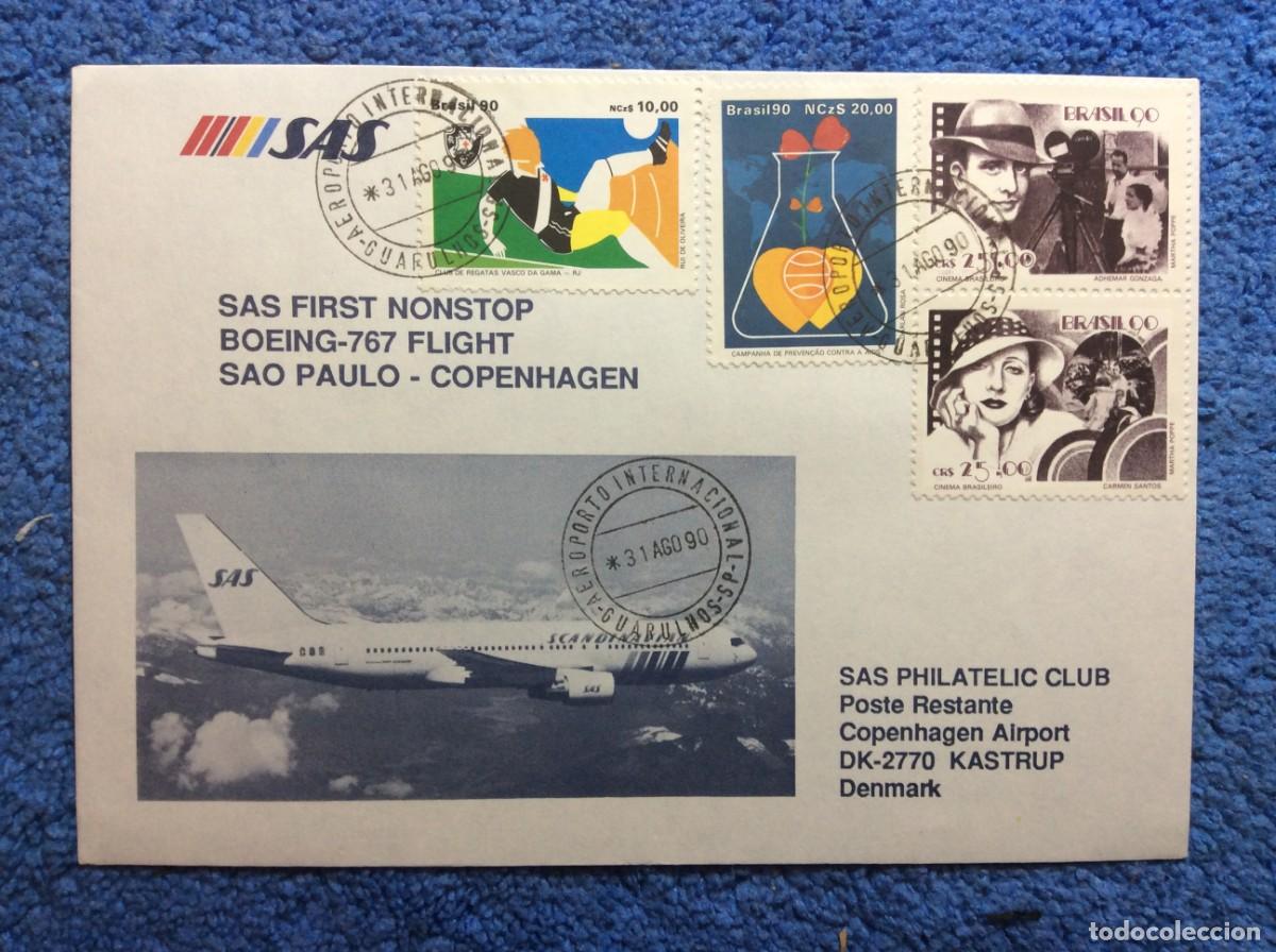 Sellos: BRASIL 1990 CARTA CIRCULADA (1BBH40) - Foto 1