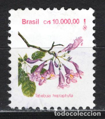 Sellos: BRASIL 1992 usado FLORA Yvert 2096 - Foto 1