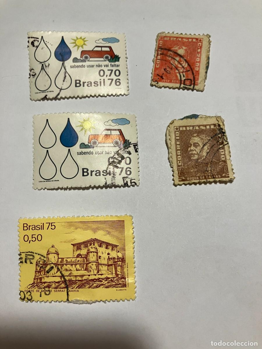 Sellos: 5 sellos Brasil usados - Foto 1