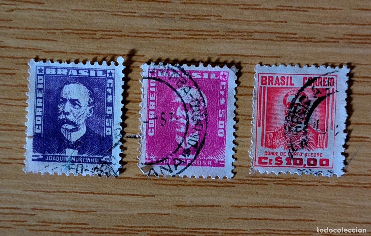 Sellos: 3 Sellos usados de Brasil - Foto 1