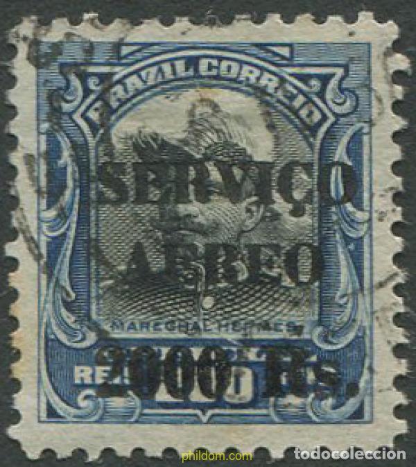 Sellos: 675477 USED BRASIL 1927 SELLOS AEREOS. SELLOS DE SERVICIO DEL 1913 SOBRECARGADOS